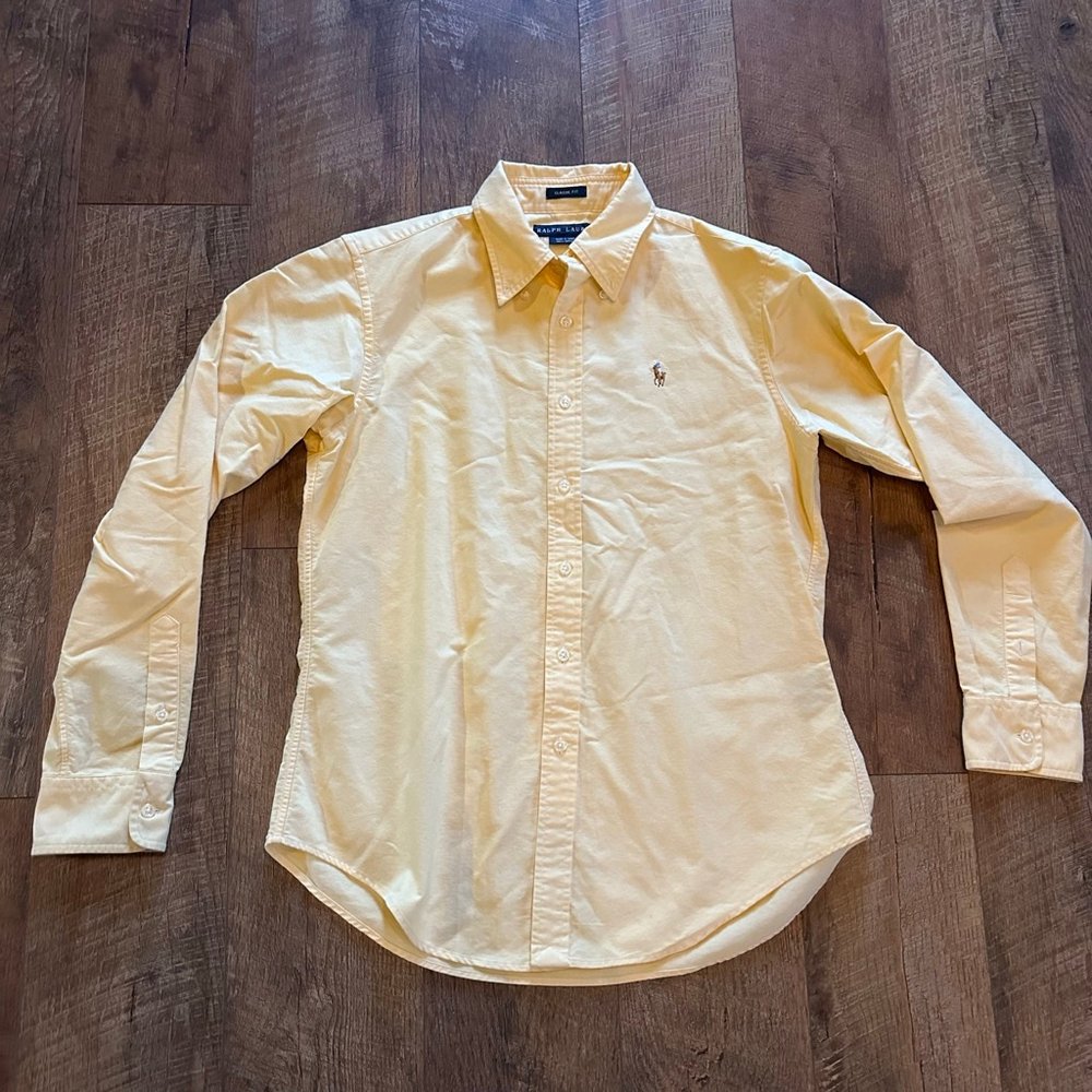 Ralph Lauren Yellow Button-Down Shirt